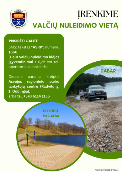 Įrenkime valčių nuleidimo vietą