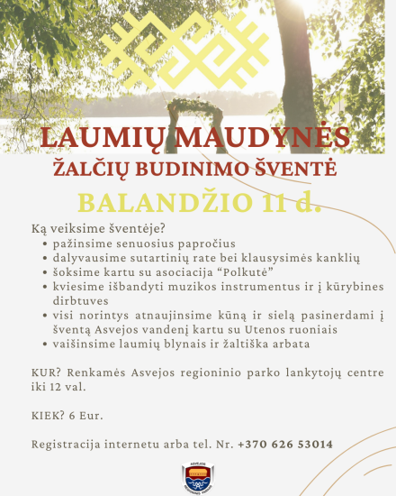 Laumių maudynės. Žalčių budinimo šventė