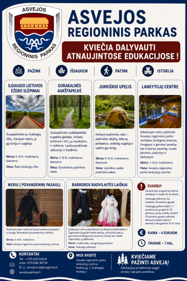 Atnaujinome edukacijas!